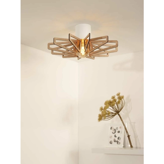 Plafon ZIDANE Ø 45 cm 1xE27 biały 77184/45/31 Lucide - zdjęcie dodatkowe 2